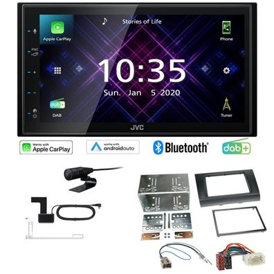 JVC Autoradio Apple CarPlay Android DAB+ für Suzuki Swift III 2005-2010 schwarz