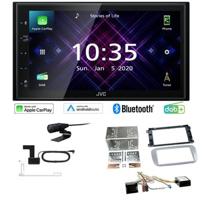 JVC Radio Apple CarPlay Android DAB+ für Ford S-Max Facelift silber mit Canbus