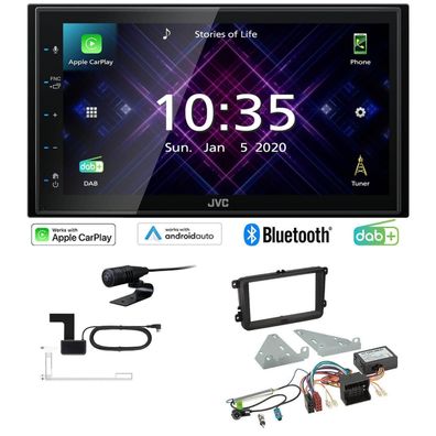 JVC Radio Apple CarPlay Android DAB+ für Skoda Octavia II Facelift inkl Canbus
