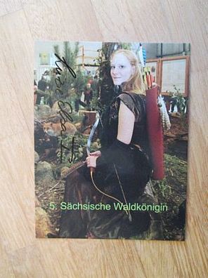 5. Sächsische Waldkönigin 2012-2014 Luzie Elsa I. - handsigniertes Autogramm!!!