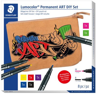 Staedtler Lumocolor Trendset ART DIY SET mit Schüleretui
