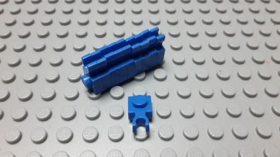 Lego 10 Platten 1x1 mit Clip Blau Nummer 4085b