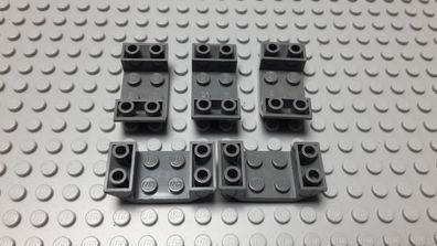 Lego 5 Schrägsteine negativ 45 Grad 4x2 neudunkelgrau Nummer 4871