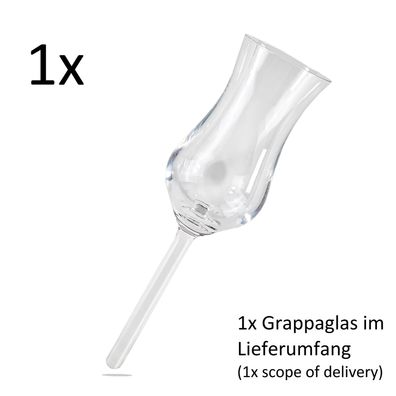 Grappaglas ohne Fuß | Schnapsglas | DIY | 80ml