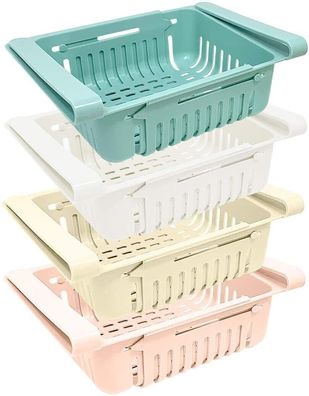 JOEJI’S Kitchen Aufbewahrungsbox Set mit 4 Kühlschrankschubladen als Organizer