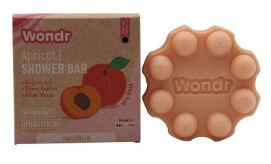Wondr Shower Bar Summer Dreams Apricot 110g für trockene & empfindliche Haut