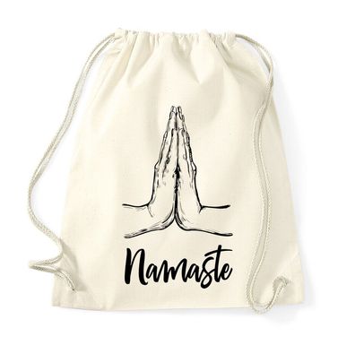 Blondie & Brownie Baumwoll Beutel Tasche Namaste Yoga Spiritualität Meditation