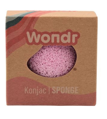Wondr Konjac Sponge I Naturschwamm mit Mineralien & Vitaminen I reinigt & peelt