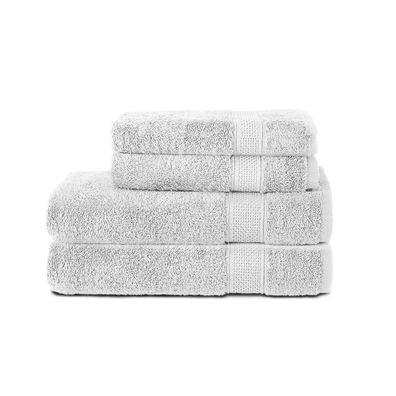 Komfortec 2er Handtuch 50x100 cm und 2er Badetücher 70x140 cm Set, 100% Baumwolle