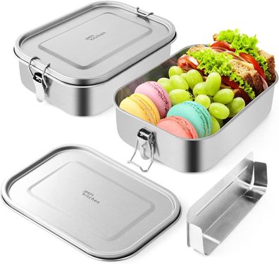 JOEJI’S Kitchen Lunchbox Lunchbox Erwachsene als Brotdose Edelstahl als Bento