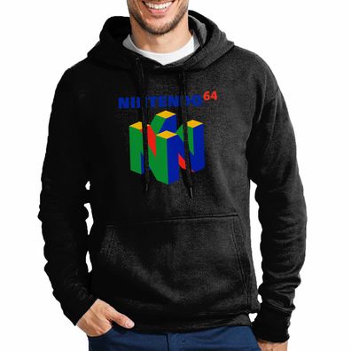 Blondie & Brownie Herren Hoodie Pullover Nintendo N64 Mario Super Atari Konsole