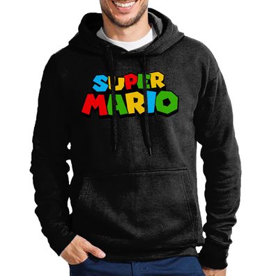 Blondie & Brownie Herren Fun Hoodie Pullover Super Mario Nintendo SNES NES Luigi