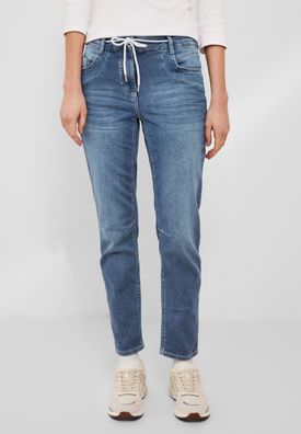 CECIL - Loose Fit Joggstyle Jeans in Mid Blue Wash