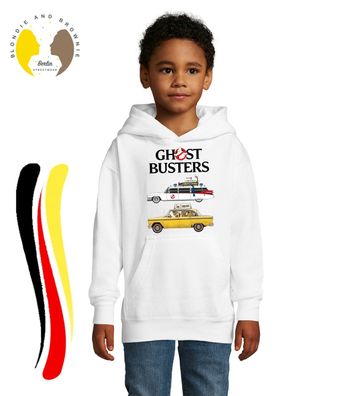 Blondie & Brownie Kinder Hoodie Pullover Ghostbusters Cars Taxi Marshmallow Man