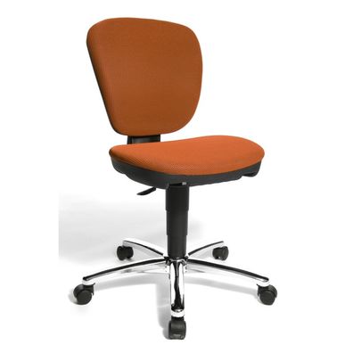 Kinder- und Jugend Drehstuhl orange Bürostuhl ergonomische Form Made in Germany