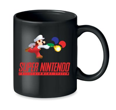 Blondie & Brownie Büro Fun Kaffee Tasse Tee Nintendo Super SNES NES Mario Luigi