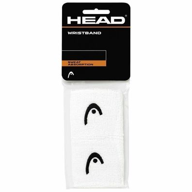 Head Wristband 2.5" White Schweißbänder Tennis