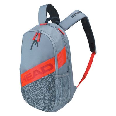 Head Elite Backpack Gray/ Orange Tennistasche Tennis bag