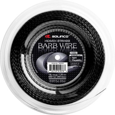 Solinco Barb Wire 16L 1,25 mm 200 m Tennissaiten Tennis Strings