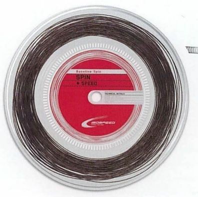 Isospeed Baseline Speed 1,25 mm black 200m Tennissaite