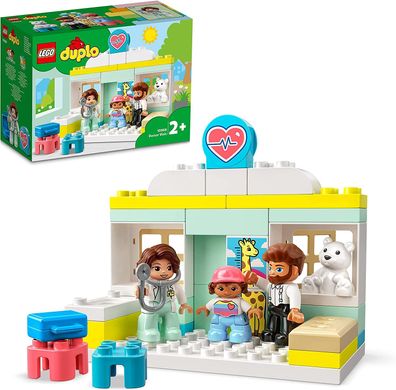 LEGO 10968 DUPLO Arztbesuch, Lernspielzeug für Kleinkinder, Spielzeug für Mädchen ...