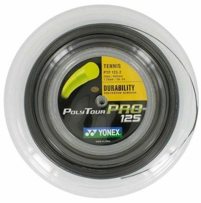 Yonex Poly Tour Pro Black 200 m 1,25 mm Tennissaiten