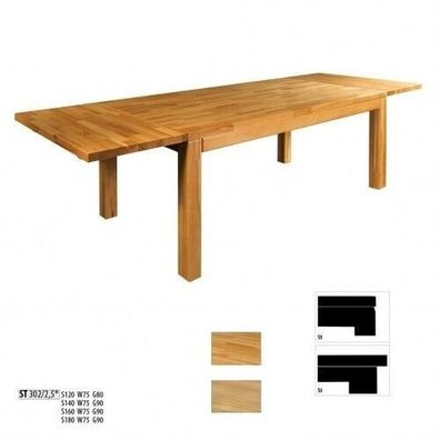 Tisch Esstisch Echtes Holz Holztisch Tische Esszimmer 160x80cm Massivholz Neu