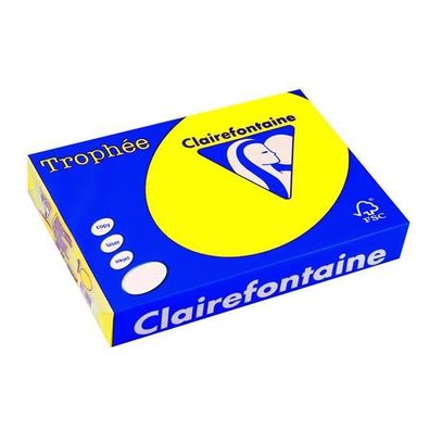Clairefontaine Trophee Color 2884C Neongelb 80g/ m² DIN-A3 - 500 Blatt