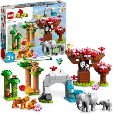 LEGO 10974 DUPLO Wilde Tiere Asiens Spielzeug-Set mit Sound, mit Tierfiguren und ...