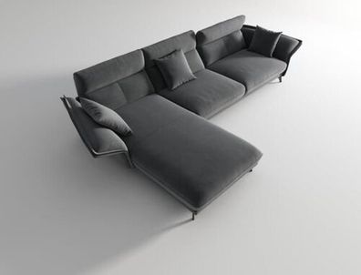 Sofa Stoff L-Form Couch Wohnlandschaft Ecksofa Garnitur Modern Design Couchen