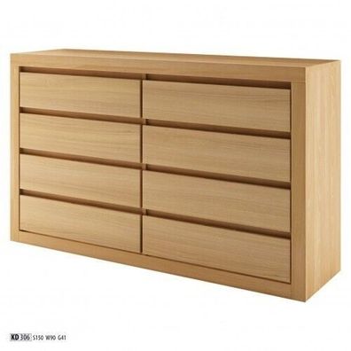 xxl Schubladen Kommode Echtholz Schrank Eiche Massivholz Kommoden Sideboard Neu