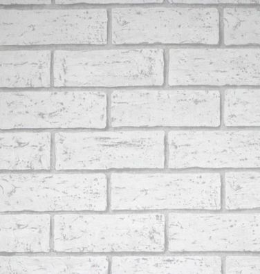 Marburg Tapete 74554 Steinwand Weiß Grau Vinyltapete 3D-Optik stylisch texturiert