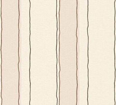 A.S. Création Tapete Viora 1335-33 Braun Creme Beige stylisch Streifen Vlies