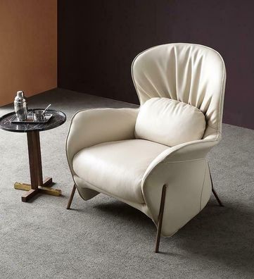 Luxus Stuhl Polster Cocktail Relax Lounge Club Stühle Möbel Design Sessel Leder