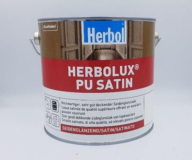 Herbol Herbolux PU Satin Seidenglanzlack Weiß 2,5 Liter (15,00€/ L)