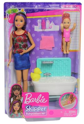 Mattel Barbie Skipper Babysitter Spielset mit Wanne FXH05