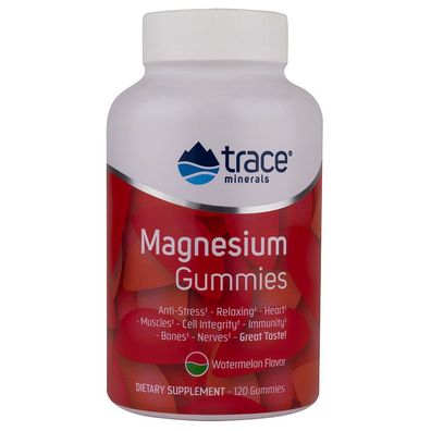 Trace Minerals Research, Magnesium Gummies, Wassermelone, 120 Gummies