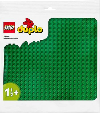 LEGO 10980 DUPLO Bauplatte in Grün, Grundplatte für DUPLO Sets, Konstruktionsspiel...