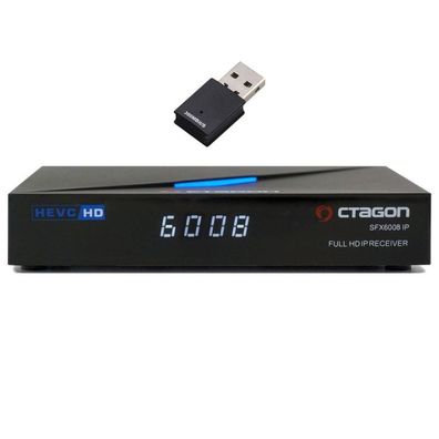 Octagon SFX6008 IP 1080p Full HD E2 Linux IP-Receiver mit 300Mbit/ s WLAN Stick