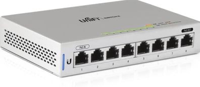 Ubiquiti UniFi US-8 PoE Powered 8 Port Managed Gigabit Switch with PoE Passthrough