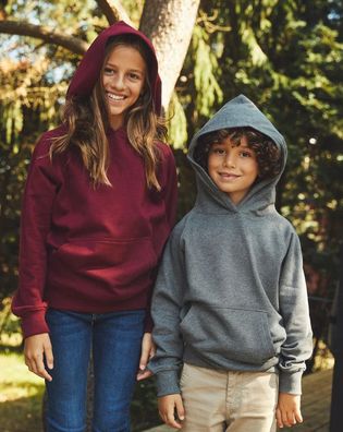 Neutral Junge/ Mädchen Kinder Pullover mit Kapuze Bio - Baumwolle
