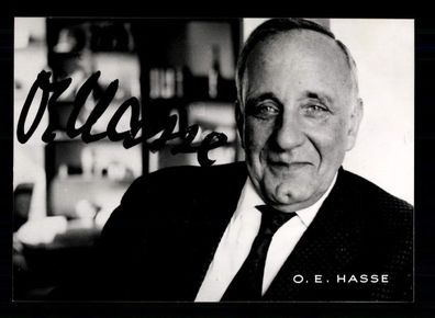 O.E. Hasse Autogrammkarte Original Signiert + F 12202