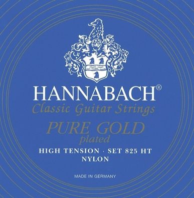 Hannabach 825HT Gold - high tension - Saiten für Konzertgitarre - vergoldet