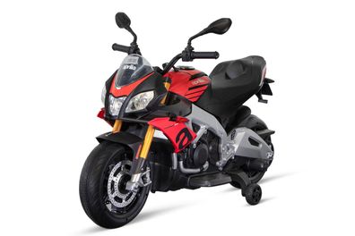 Elektro Kinder Motorrad Aprilia Tuono V4 Lizenz 2x 20W 12VKinderauto Kinderfahrzeug
