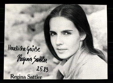 Regina Sattler Autogrammkarte Original Signiert + F 11677