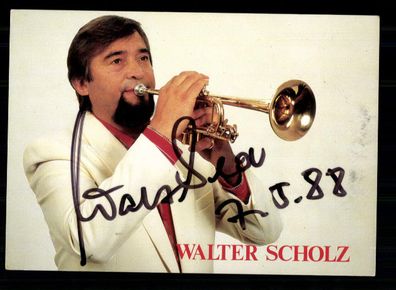 Walter Scholz Autogrammkarte Original Signiert + M 8620