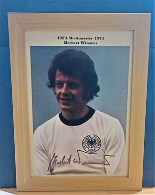 Herbert Wimmer FIFA Weltmeister 1974 Original Signiert