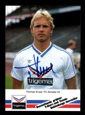 Thomas Kruse Autogrammkarte FC Schalke 04 1986-87 Original Signiert + A 225591
