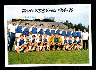 Hertha BSC Berlin Mannschaftskarte 1969-70