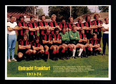 Eintracht Frankfurt Mannschaftskarte 1973-74